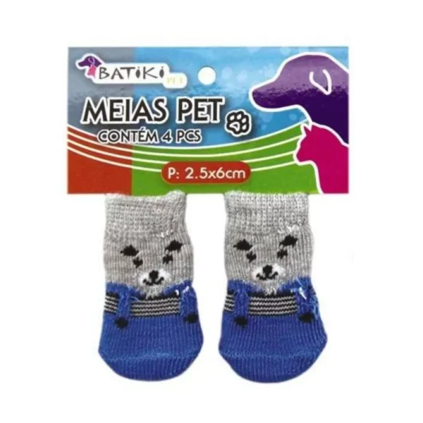 Meia Para Pets Cachorro e Gato Tamanho P M G Kit com 4 Peças - Image 4