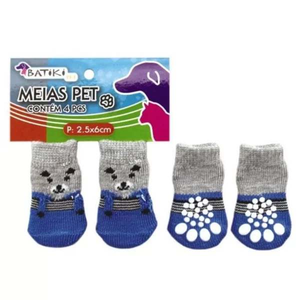 Meia Para Pets Cachorro e Gato Tamanho P M G Kit com 4 Peças - Image 8