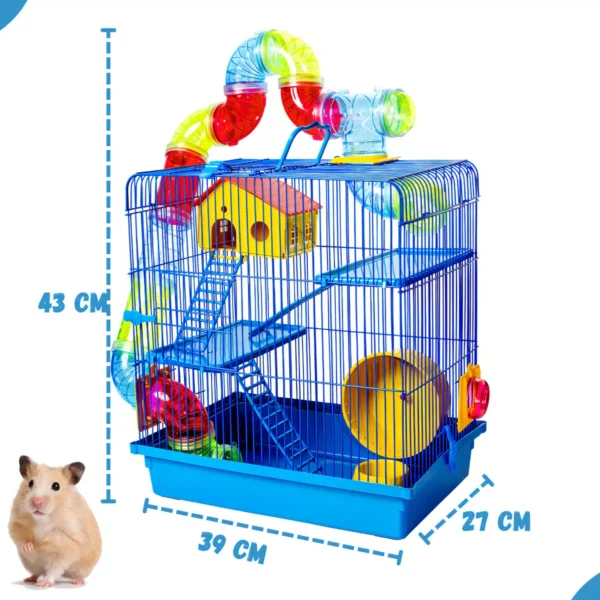 Gaiola Hamster 3 Andares Luxo - Image 3