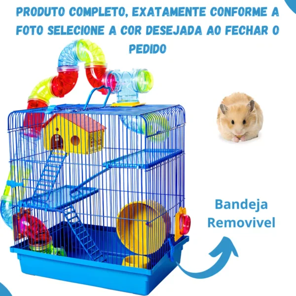 Gaiola Hamster 3 Andares Luxo - Image 4