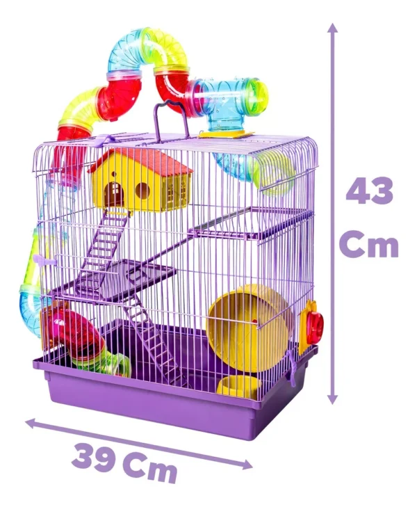 Gaiola Hamster 3 Andares Luxo - Image 7