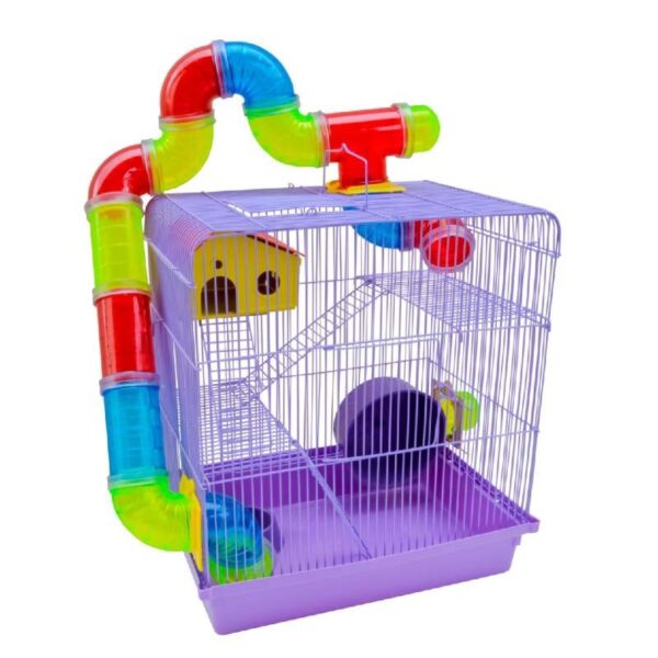 Gaiola Hamster 3 Andares Luxo